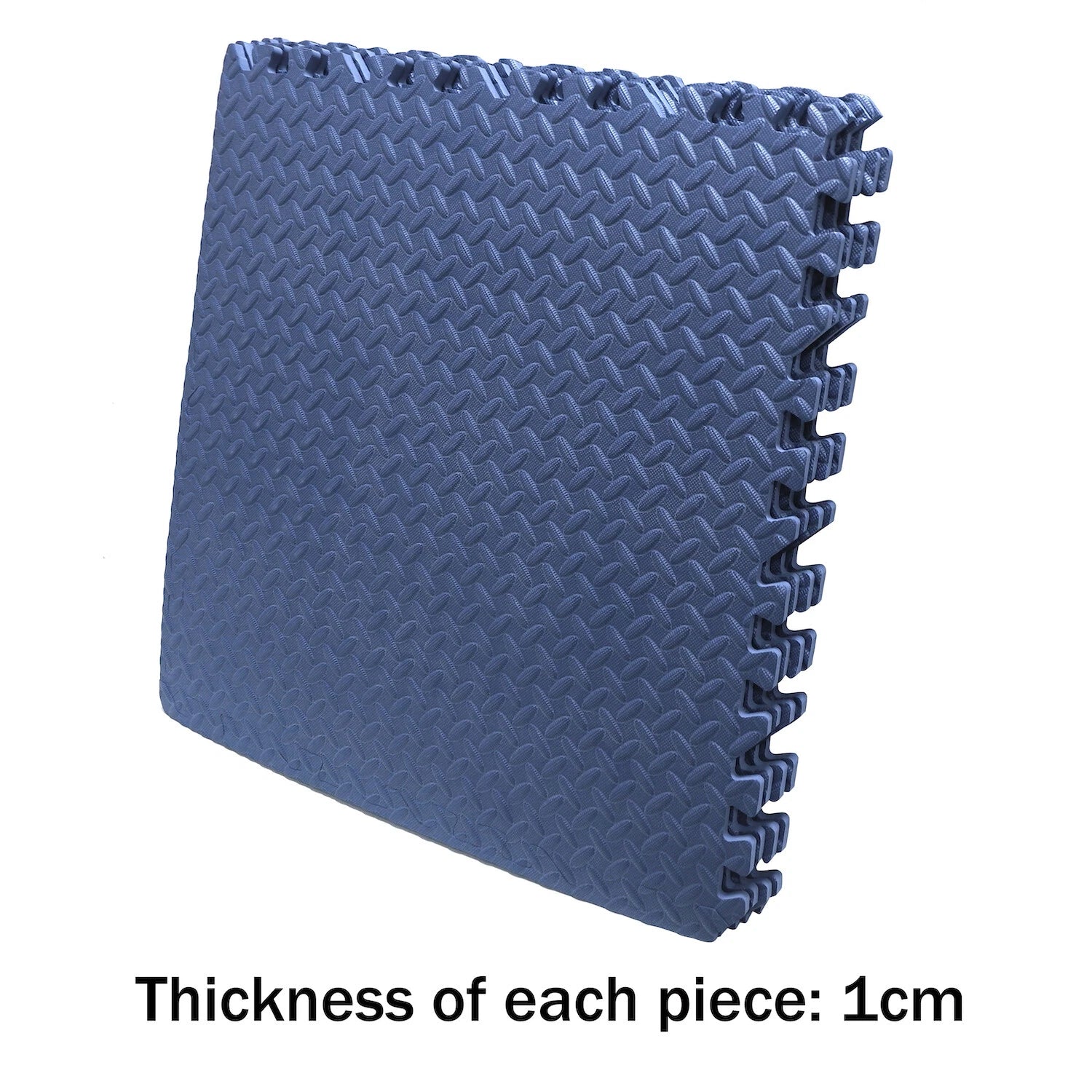 EVA Foam Interlocking Exercise Mat Tiles for Gym Flooring (Blue)