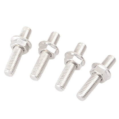 4pcs Exhaust Port Studs w/ Nuts For Harley Dyna Sportster Super Glide