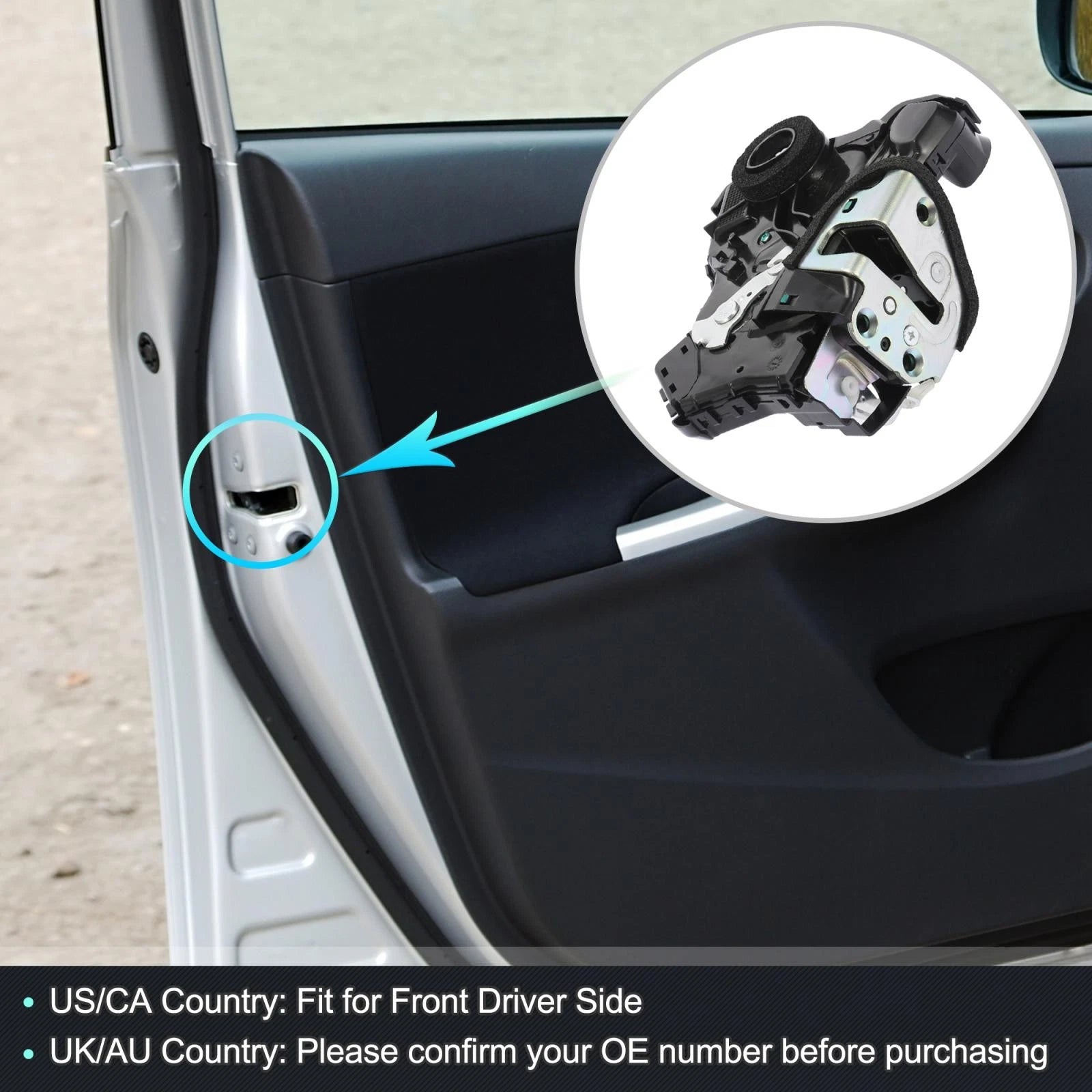Front Left Door Lock Actuator Motor Replacement for Toyota 4Runner (2010–2024)