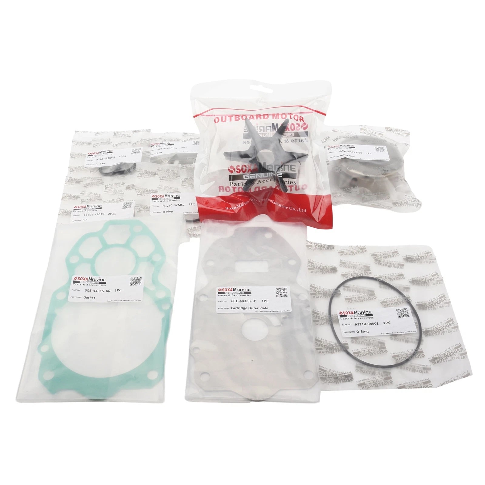 Water Pump Repair Kit 6CE-W0078-00 for Yamaha Outboard