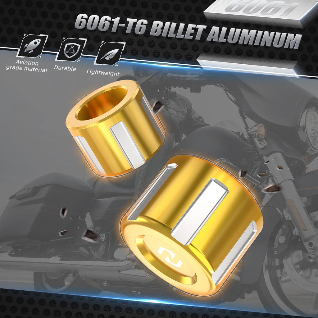 Pair Front Axle Cap Nut Covers for Harley Road Glide FLTR FLTRX (2015–2023)