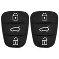 2 Pcs Car Remote Fob Case Insert Rubber Pad Keypad Replacement for Hyundai (2000–2025)