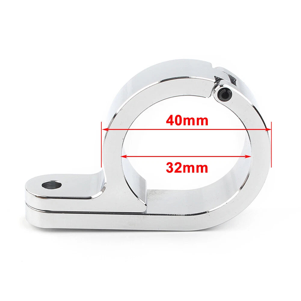 2X Handlebar Mount Clamp Clock for Universal Motorcycle (1.25" Bar)