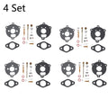 Set of 4 Carburetor Rebuild Kits for B&S 7HP 8HP Engines (394693 291763 295938)
