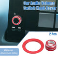 Media Volume Switch Knob Cover with Engine Start Button for Honda Civic 2022