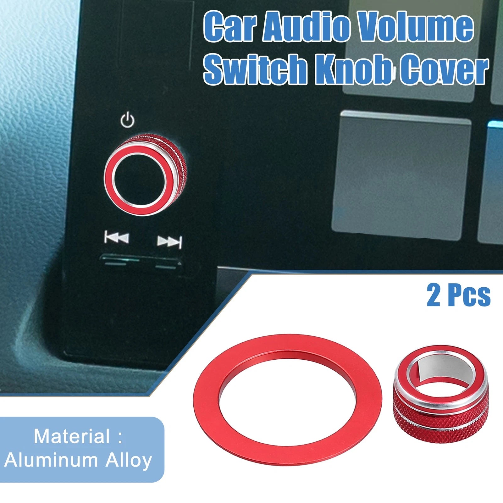 Media Volume Switch Knob Cover with Engine Start Button for Honda Civic 2022