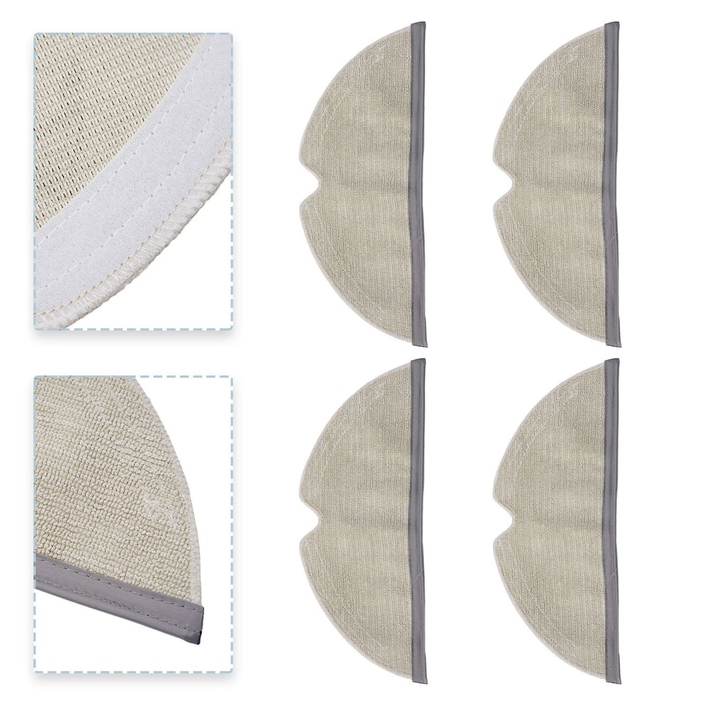 Set of 4 Microfibre Pads for Q8 MAX MAX Plus Robot Vacuum Cleaner