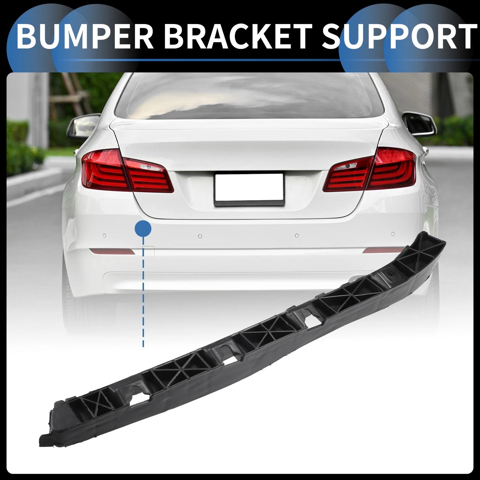 Right Rear Bumper Retainer Bracket Replacement for Hyundai Elantra (2011–2016)