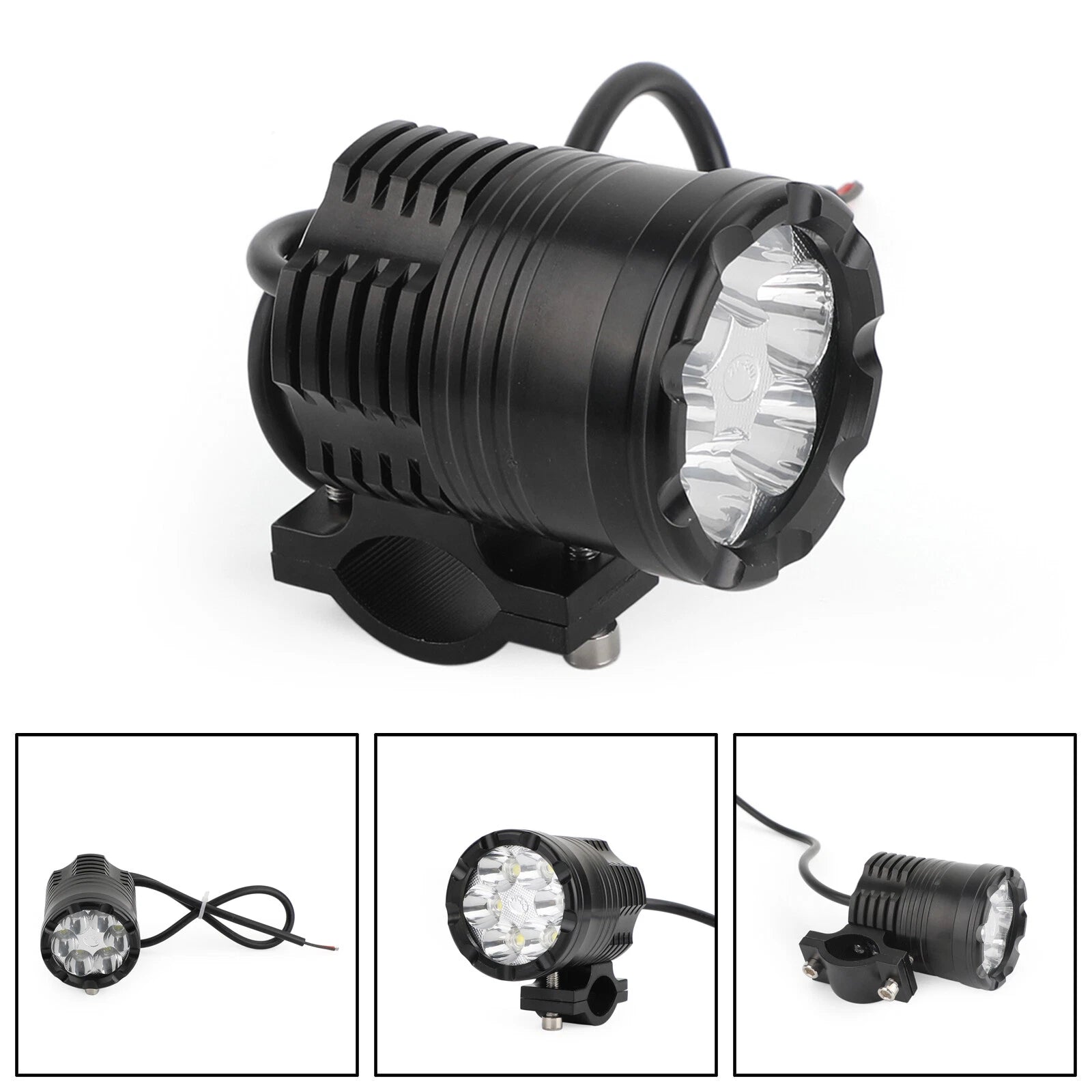 6 LED Front Headlight for Motorcycle/Bicycle (12V-80V)