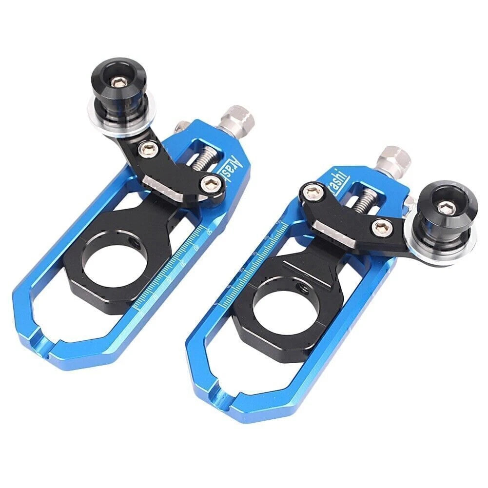 Chain Adjuster Tensioners Spool for Yamaha YZF R1 (2004–2005) Blue