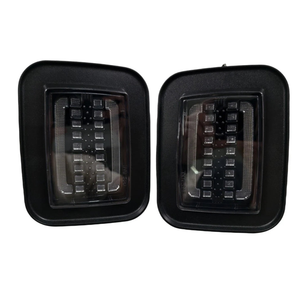 Pair Clear LED Front Corner Turn Signal Parking Light for Hummer H2 (2003–2009)