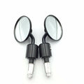 CNC Black Round Bar End Mirrors for 1" 25mm Handlebars