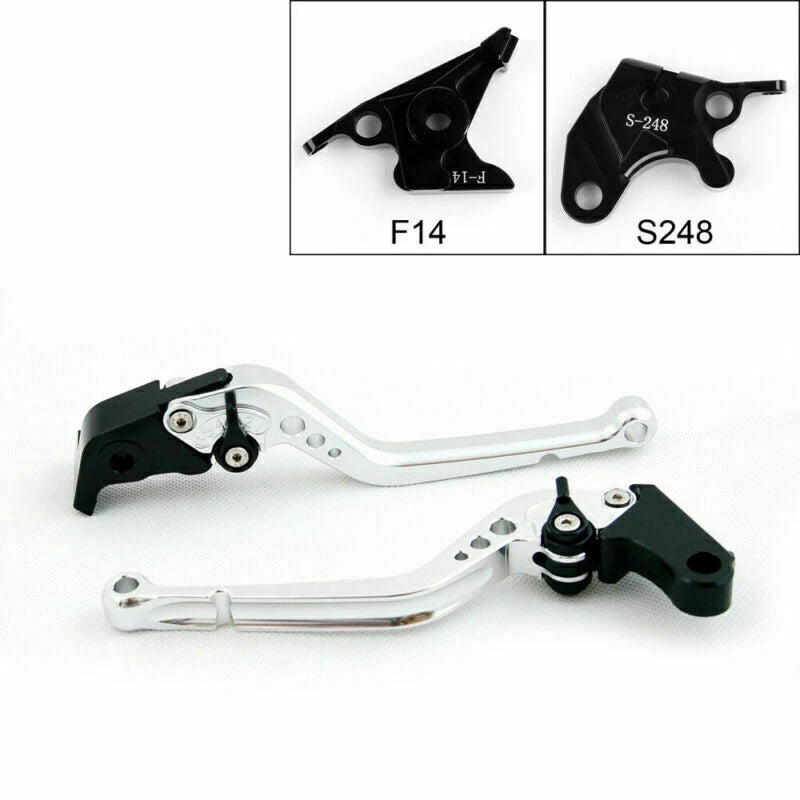 Long Brake Clutch Levers for Suzuki GSXR600 GSX-R1000 TL1000S GSR750 SFV T9