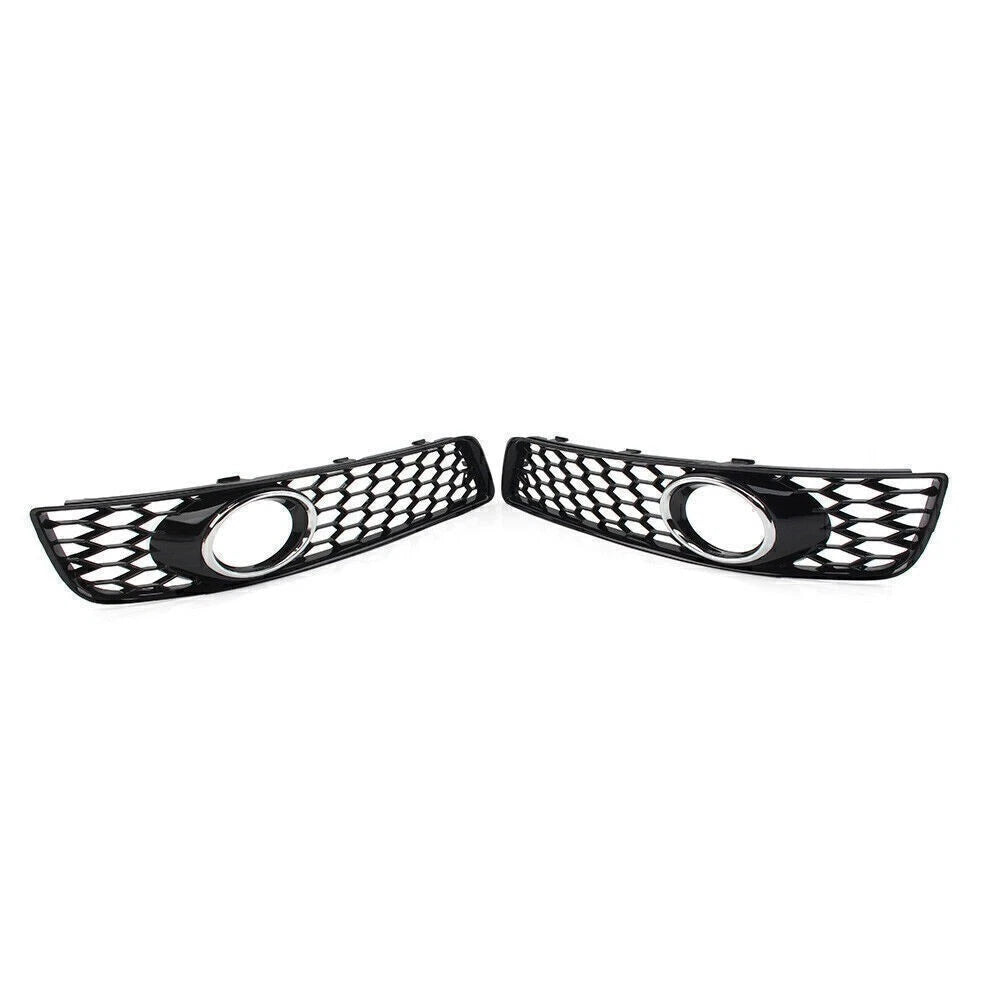 Chrome Front Bumper Honeycomb Mesh Grille Cover for Audi A3 8P (2009–2013)