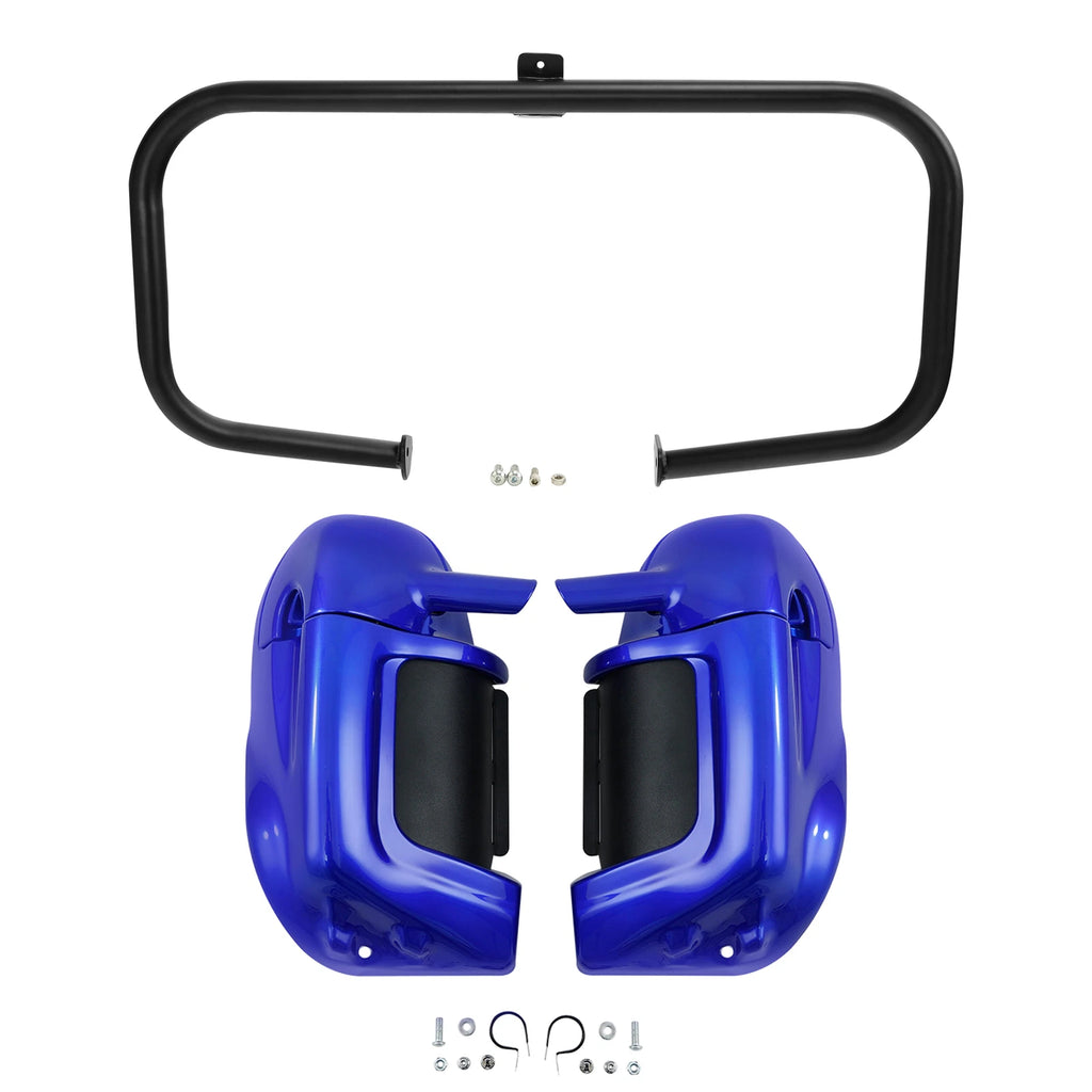 Lower Vented Fairings Engine Guard Crash Bar for Harley Touring (1997–2008)