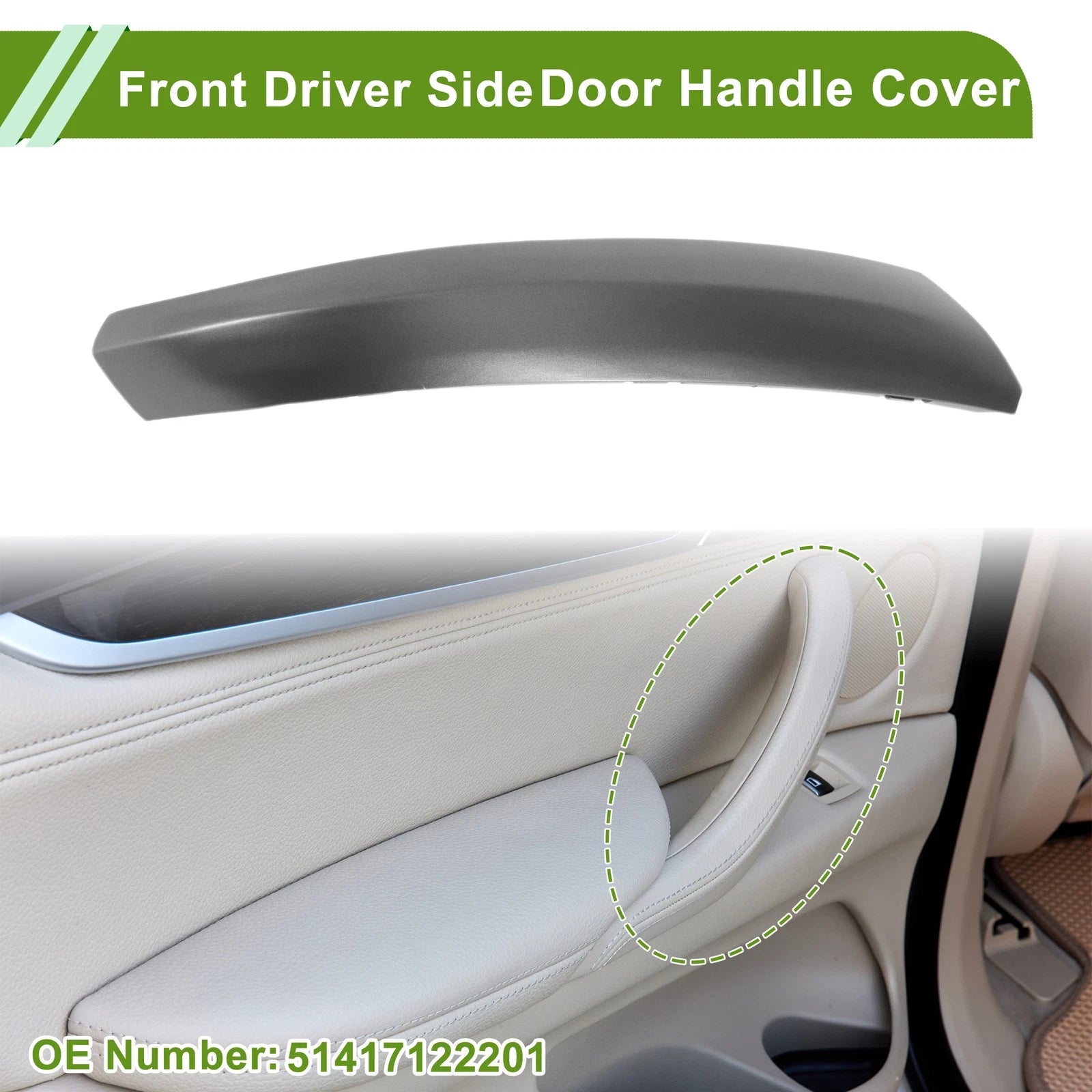 Door Handle Pull Trim Cover Replacement for BMW X5 E53 (1999–2006)