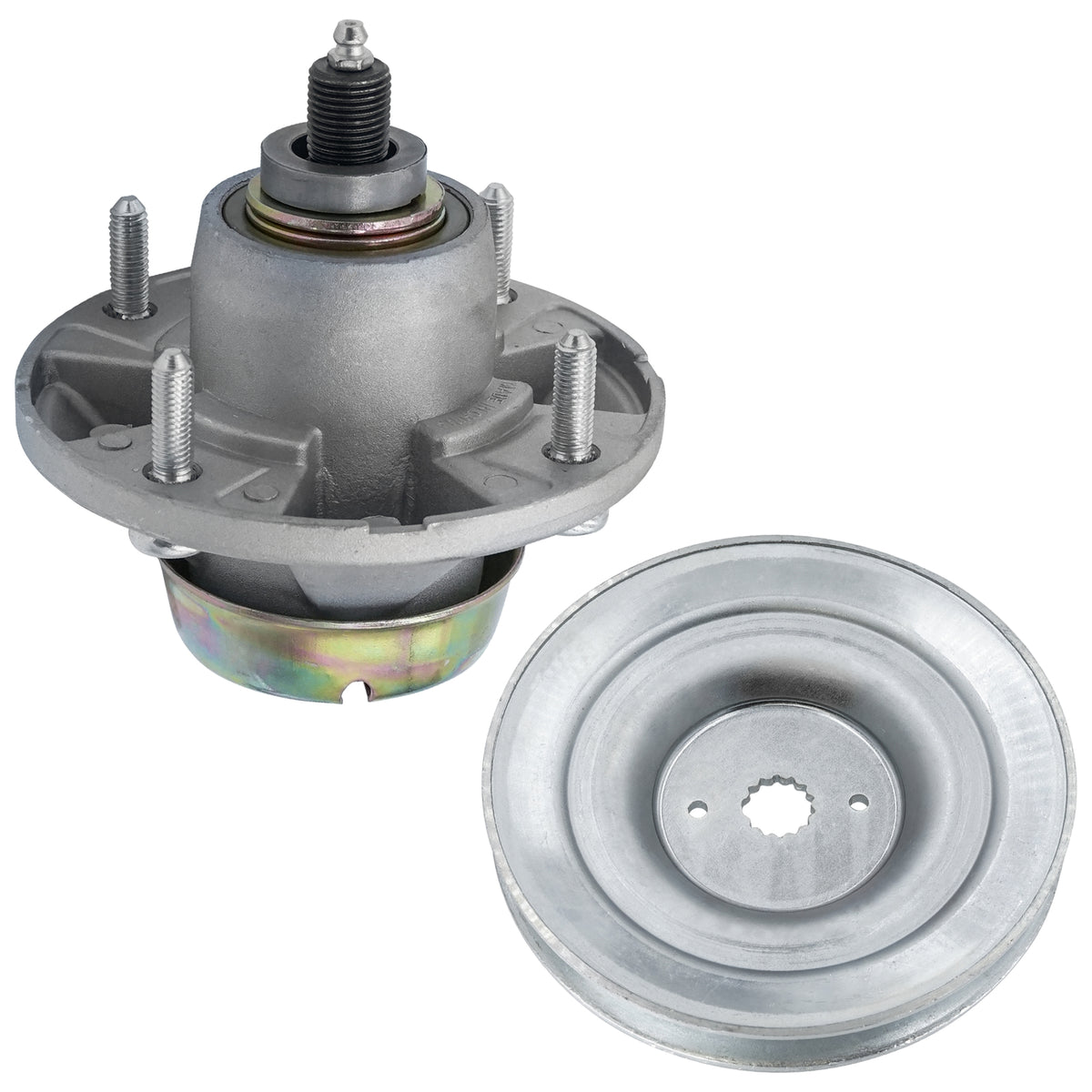 Spindle Assembly with Pulley Replacement for John Deere LT133 LT155 (2000–2009)