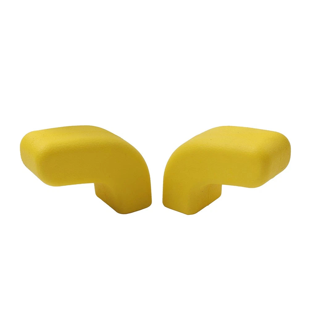 2Pcs Front Bumper Tow Hook Cover Yellow for Jeep Wrangler JK JL JT (2007–2023)