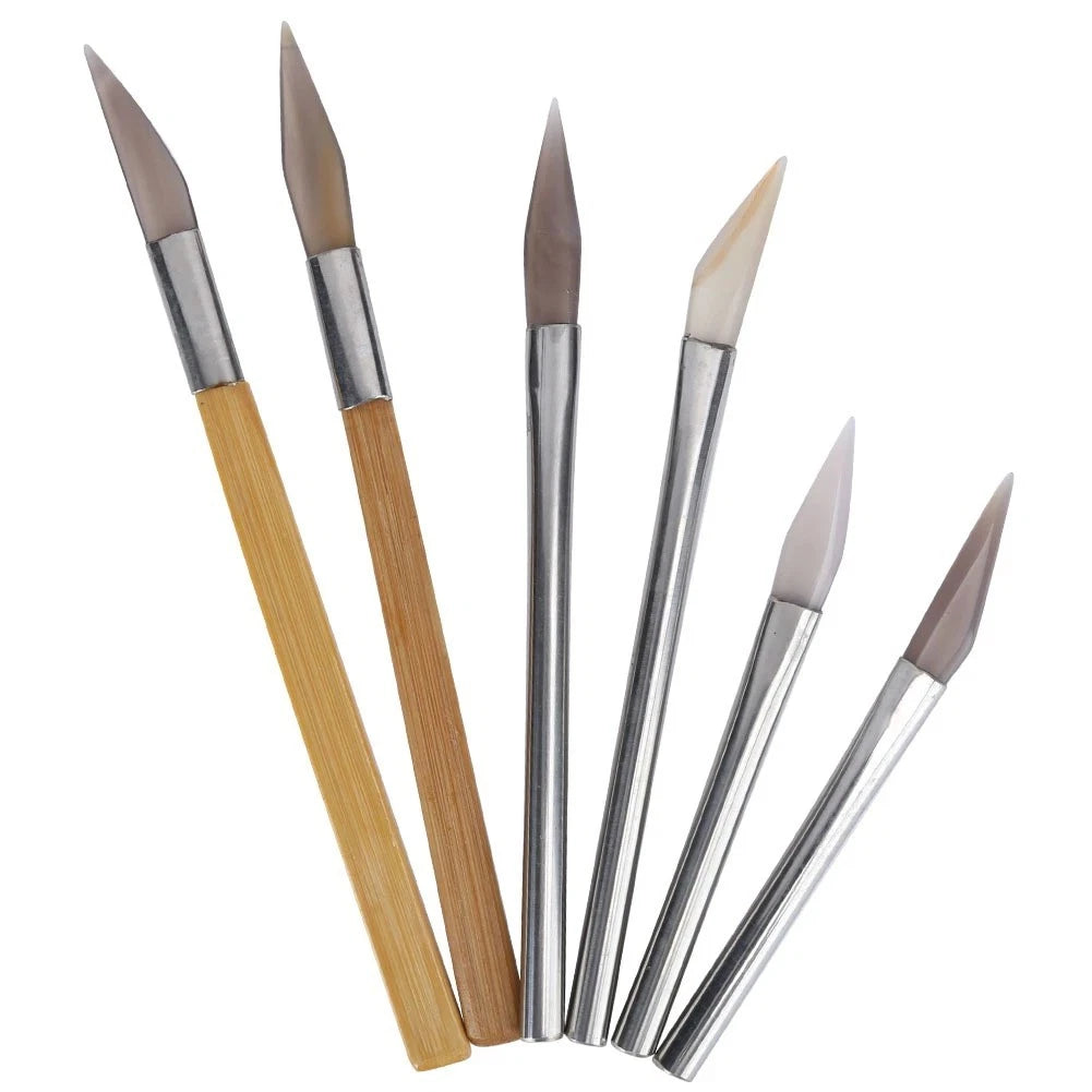 Agate Burnisher Polishing Tool for Metal Clay Work (145-220mm)