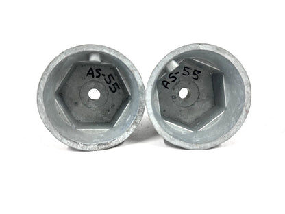 2X Zinc Propeller Anode Cone for Azimut AS-55