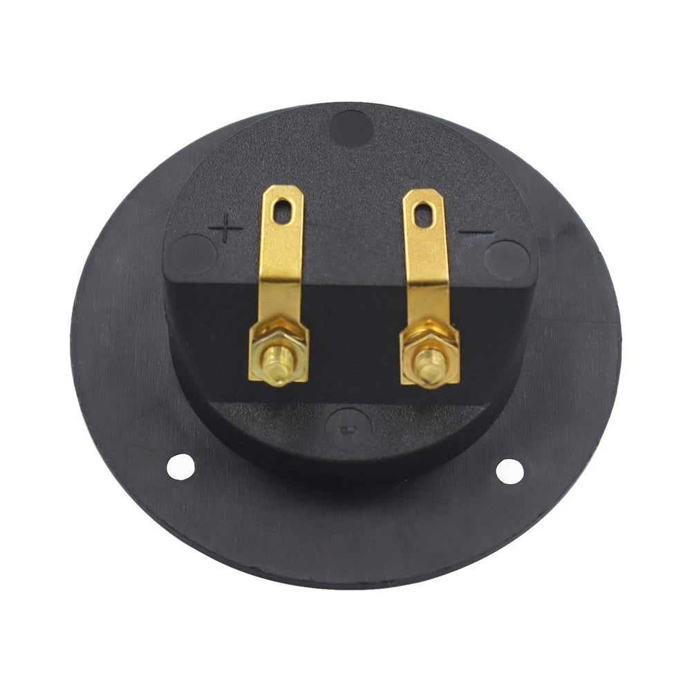 24 PCS Gold Plated Car Audio Speaker Terminal Round Connector Push Type