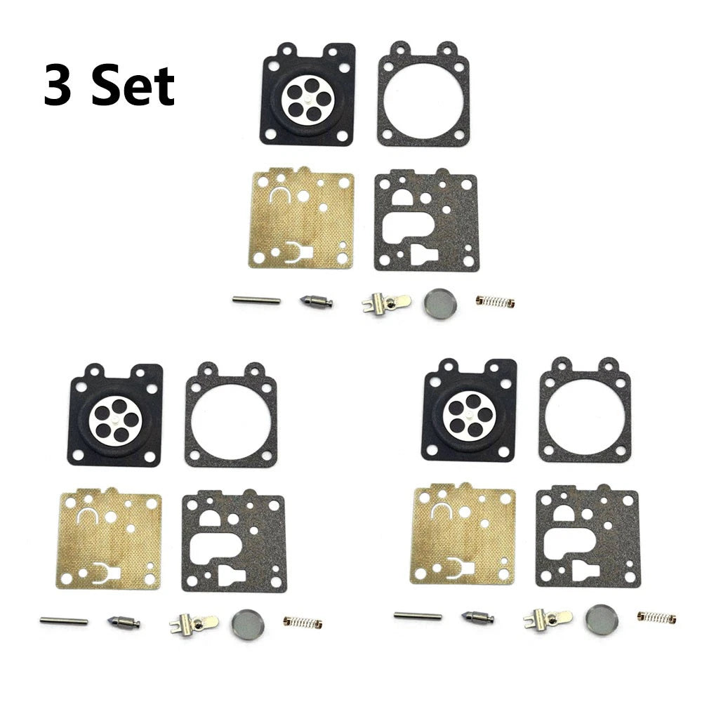 Set of 3 Carburetor Repair Kits for ECHO SRM-2620 SRM-3020 P003005940