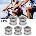Chainring Nuts 5PCS Replacement for Road Bike (Silver) (2008–2019)