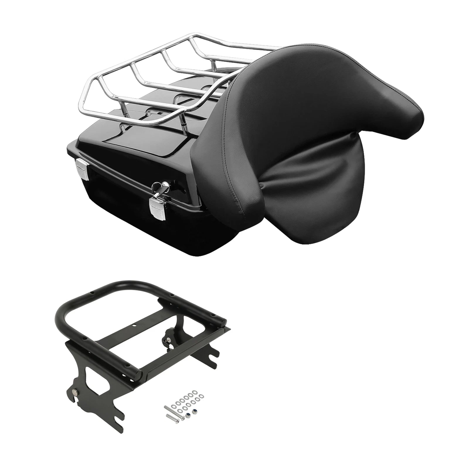 Chopped Trunk Backrest Mount Rack for Harley Electra Glide (1997–2008)