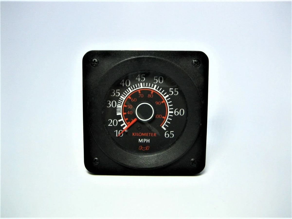 Medallion 4522 Square 4" Black Face Bezel 0-65 MPH Gauge for Outboard