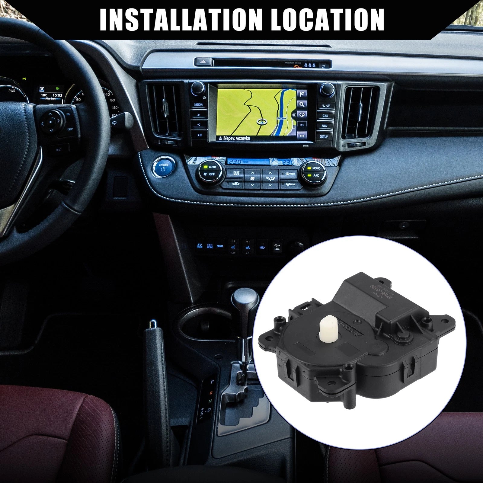 HVAC Blend Door Actuator Replacement for Toyota 4Runner (2003–2009)