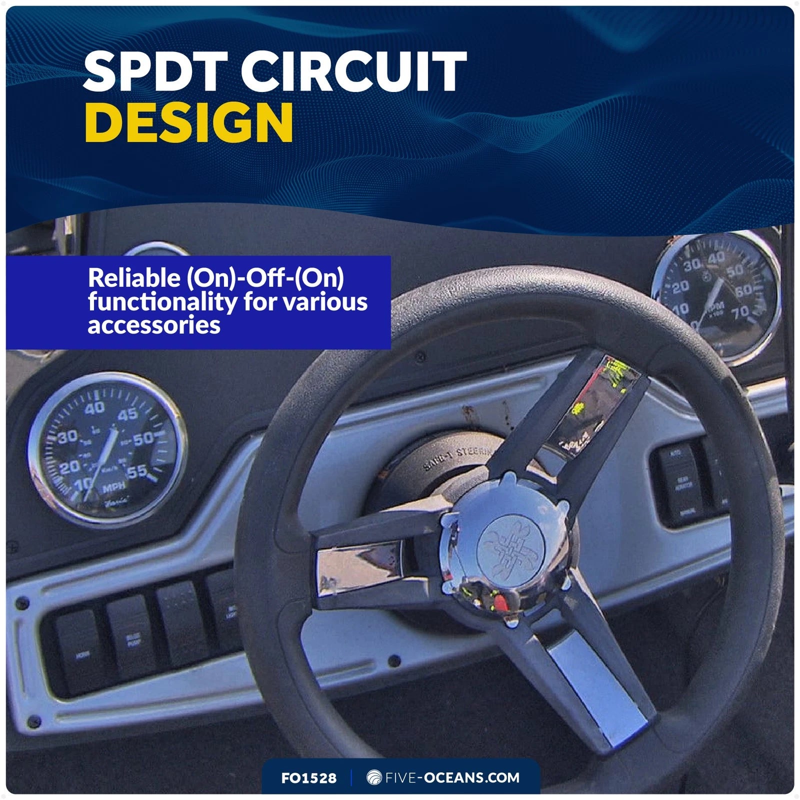 3-Pin Momentary Rocker Switch for Five Oceans (FO1528)
