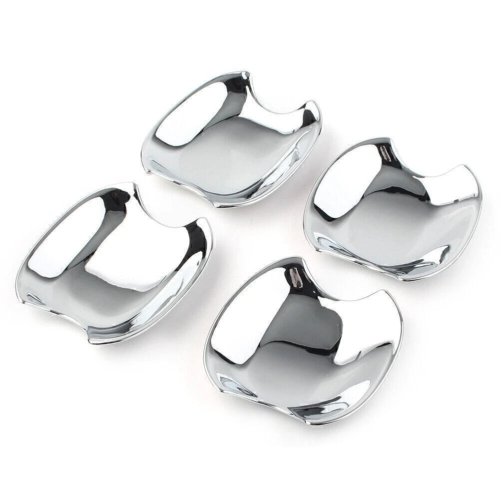 Set of 4 Outer Door Handle Bowl Cover Trim Chrome for Toyota Sienta (2016–2018)