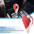 Gear Shift Knob Replacement for Lexus and Toyota Red Silver Tone (2000–2024)
