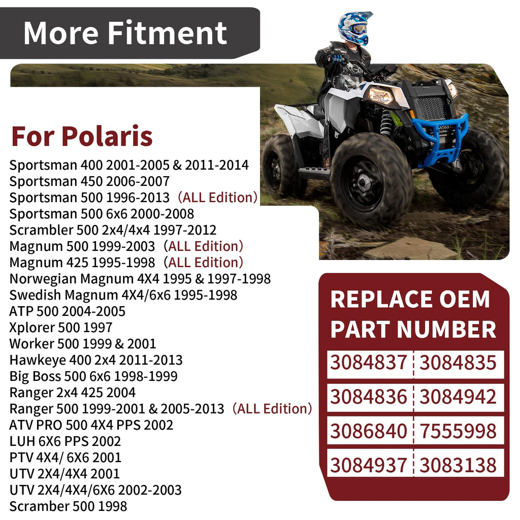 Water Pump Rebuild Kit Impeller w/ Seal Driver for Polaris Magnum Ranger (1995–2009)