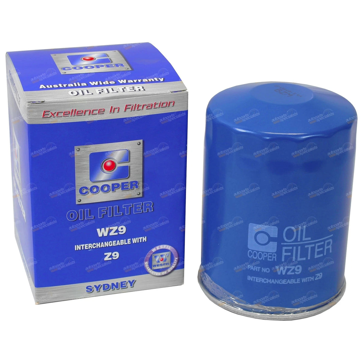 Spin On Oil Filter for Cooper WZ9 (Sakura C1121, Ryco Z9)
