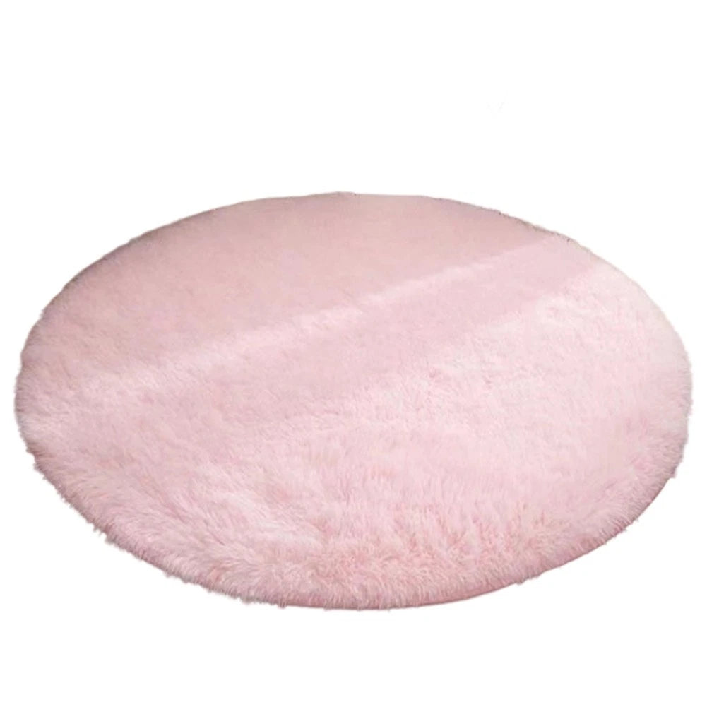 Thick Round Carpet for Room and Bedroom Soft Cozy Floor Mat