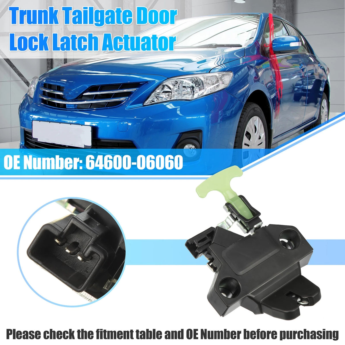 Tailgate Latch Actuator Replacement for Toyota Camry (2007–2011)