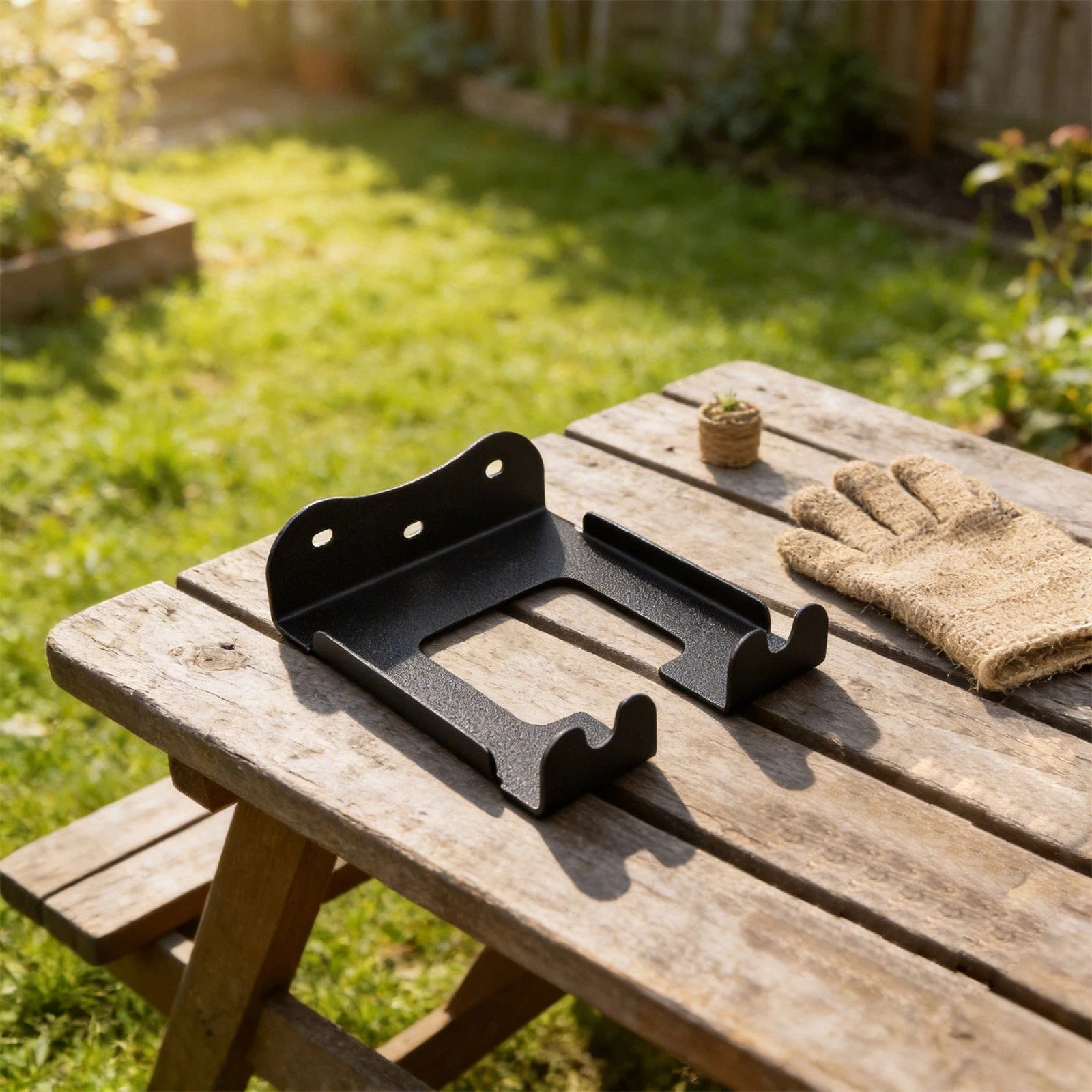 Wall Mounted Bracket for Lawn Mower and Yard Tools (Easy Install)