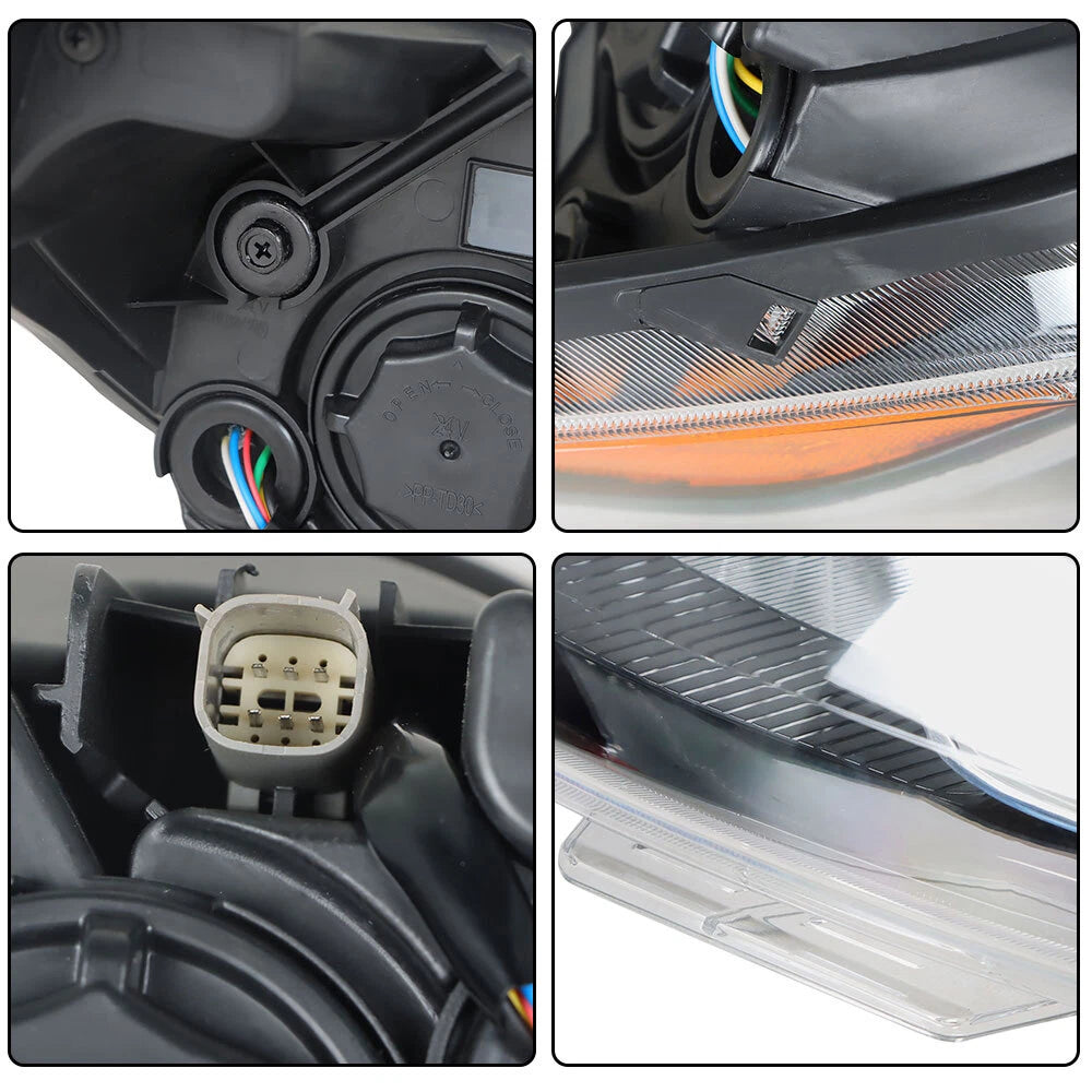 Headlight Assembly for Chevrolet Spark (2019–2021) Halogen Chrome Right Side