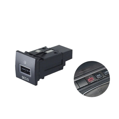 Set of 2 Red LED USB QC3.0 Chargers for VW Jetta MK6 (2010–2014) & Scirocco (2008–2014)