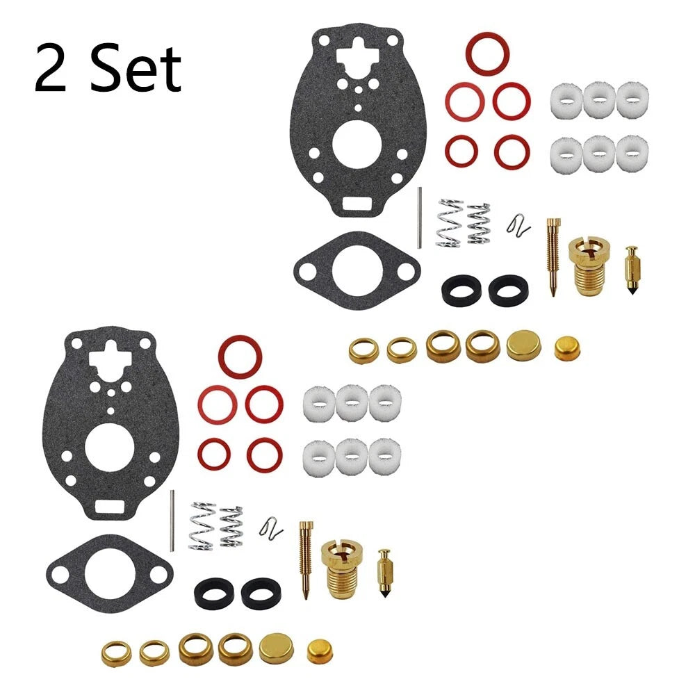 Set of 2 Carburetor Gasket Kit for Marvel Schebler TSX (Allis Farmall, Ford)