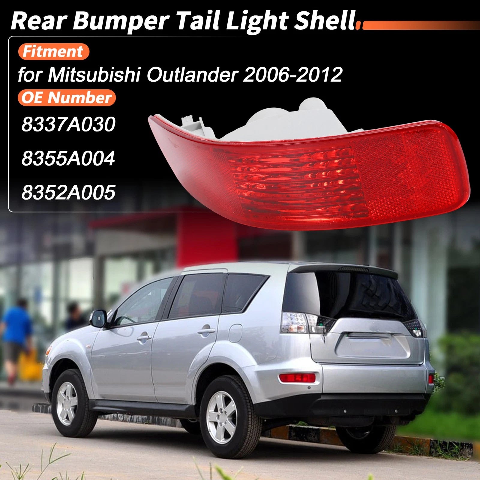 Rear Tail Light Shell Replacement for Mitsubishi Outlander (2013–2024)