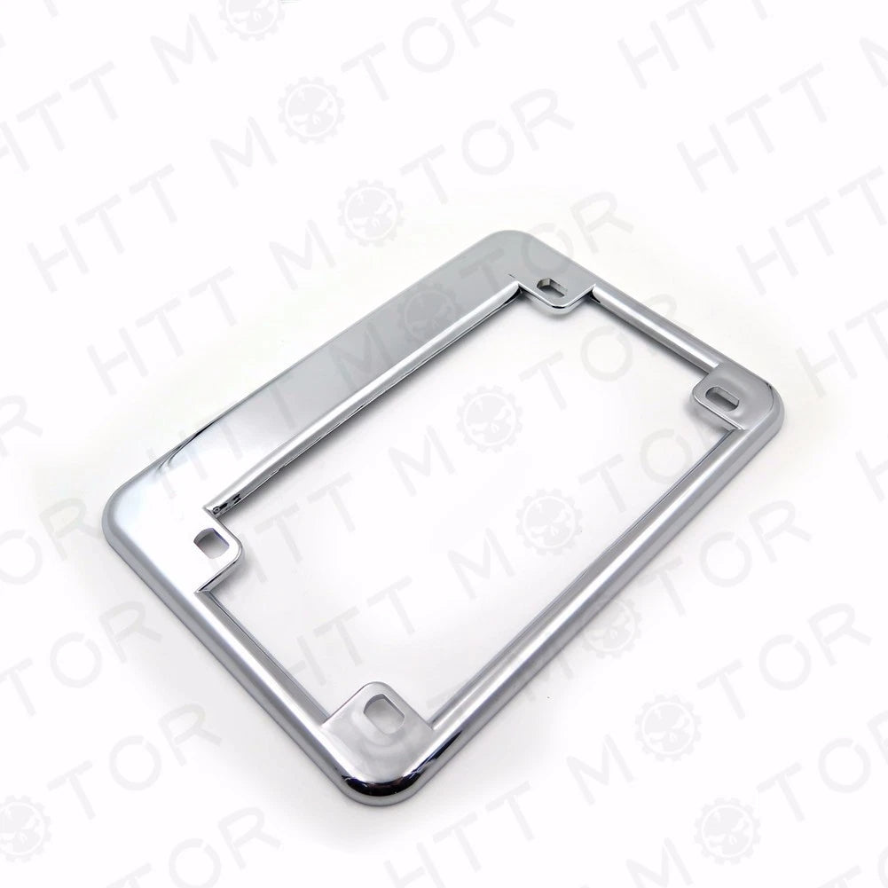 Chrome Motorcycle License Plate Frame for HTTMT