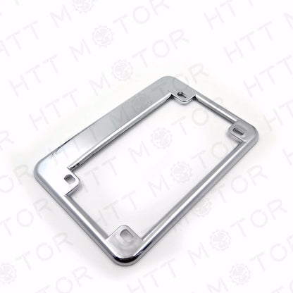 Chrome Motorcycle License Plate Frame for HTTMT