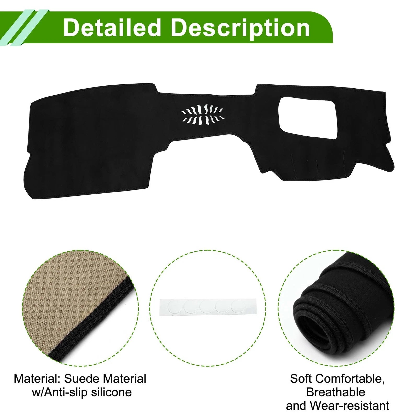 Dashboard Cover Mat for Mazda CX-30 (2020–2024) Sun Protector Pad Black