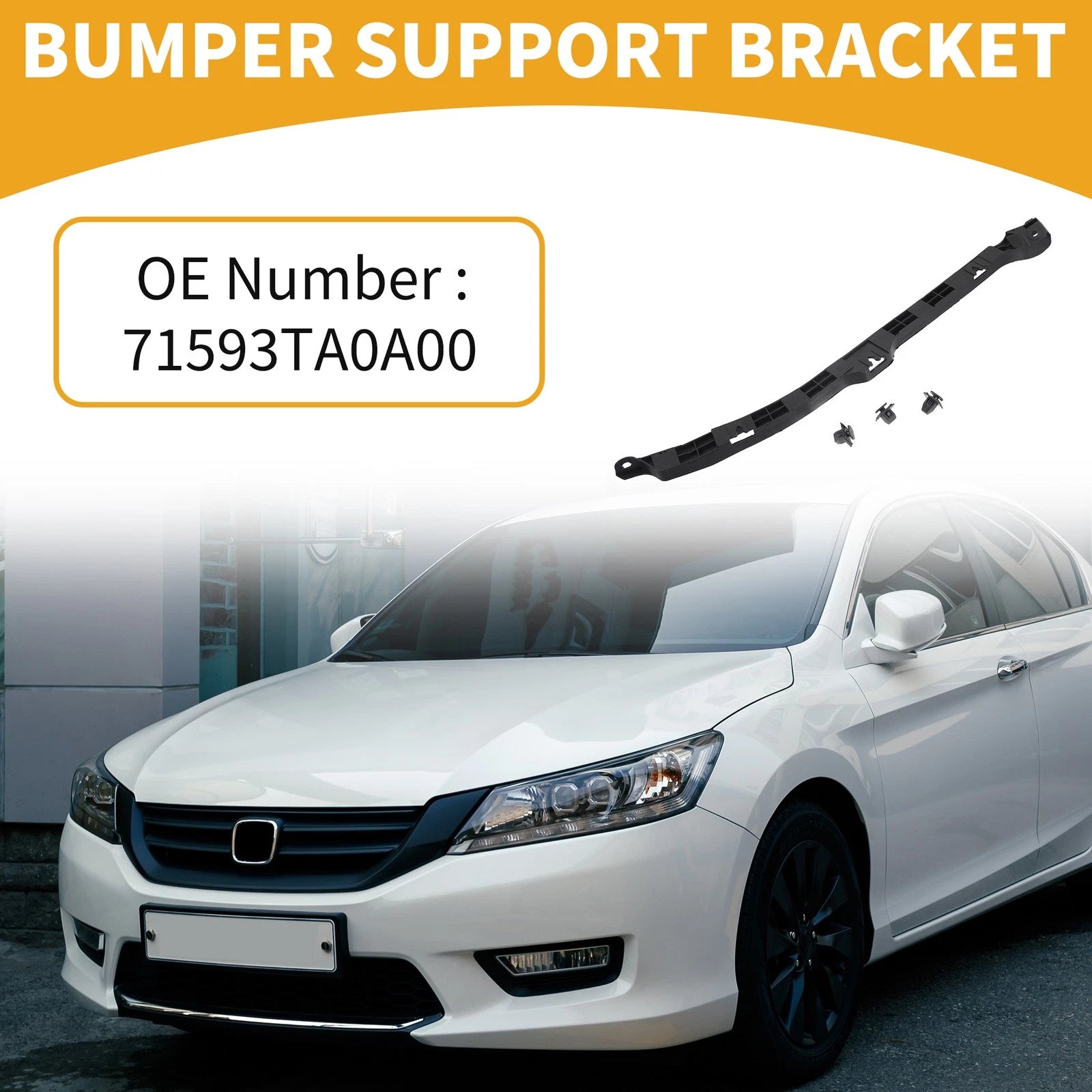 Rear Bumper Support Bracket RH Side Replacement for Honda Accord (2008–2012)