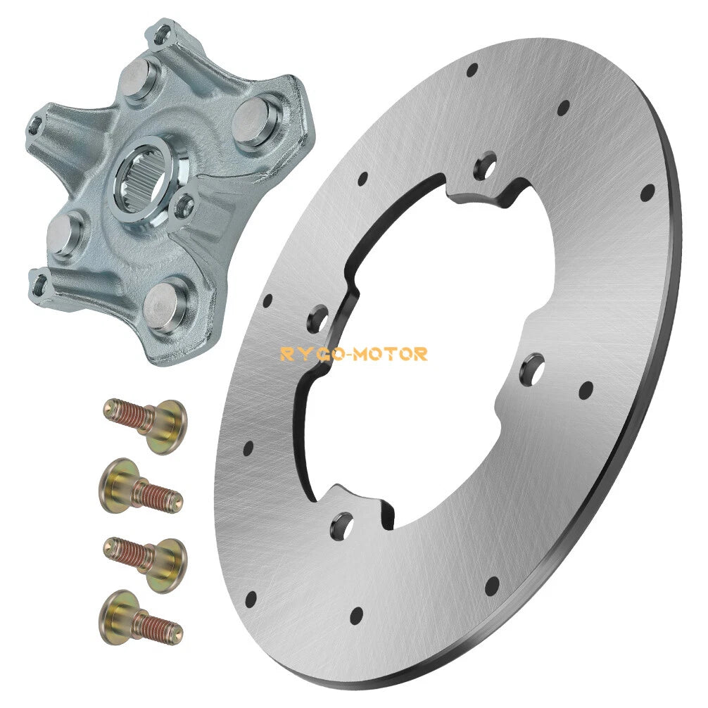 Wheel Hub & Brake Rotor Disc Kit for Arctic Cat 400 500 550 650 700 (2005–2018)