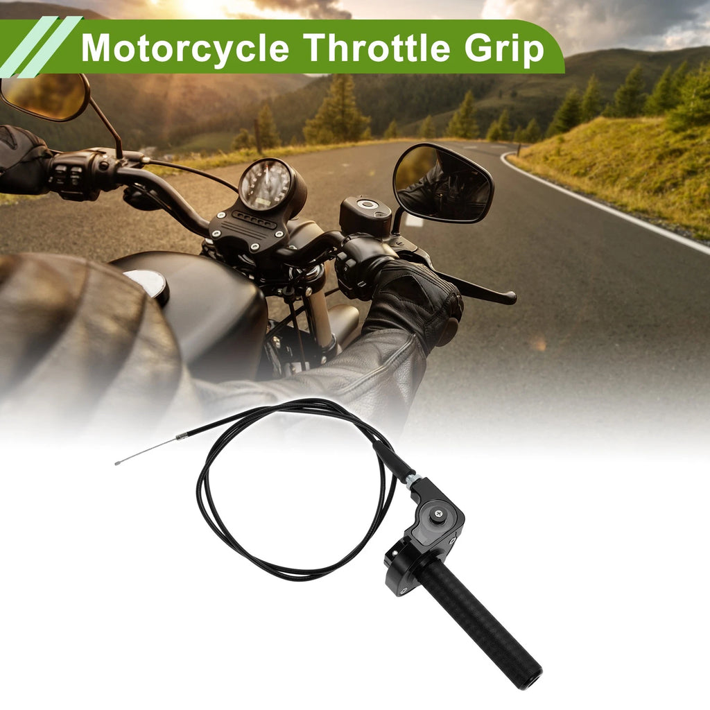 22mm Throttle Grip Replacement for Mini Bike Pit Bike 49CC-125CC Black