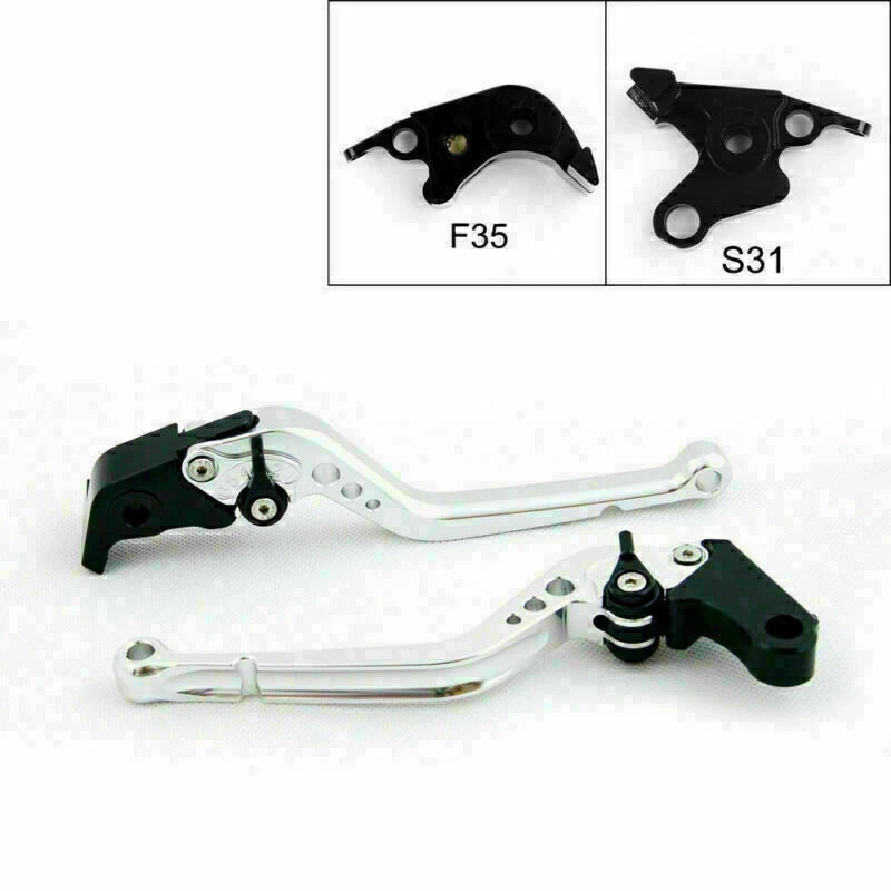 Long Brake Clutch Levers for Suzuki B-King (2008–2011) T9 Silver
