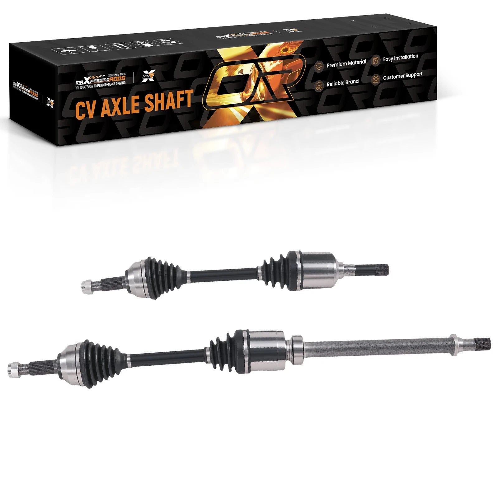 2X Front Left & Right CV Axle Assembly for Nissan Rogue (2008–2013)